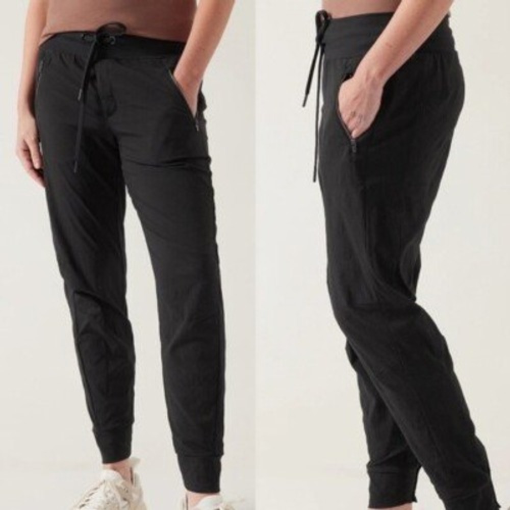 Athleta Pants Womens 8 Trekkie North Jogger Black Hiking Athletic Activewear